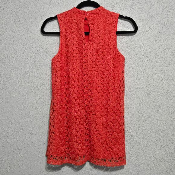 No Boundaries NWT Womens Sheer Lace Mock Neck Tank Size S Regency Romantic Soft - Picture 3 of 7